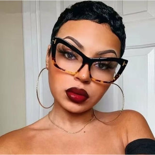 Women Oversized Cat Eye Blue Light Glasses