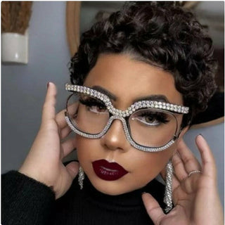 Women Oversized Cat Eye Blue Light Glasses