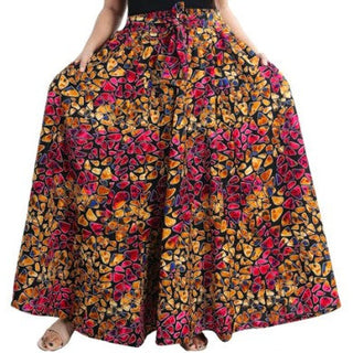 Ethnic African Print Maxi Skirt Free size