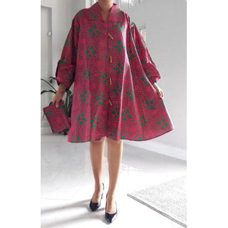 Tunic Midi Dress / One Size Fits M - 2XL