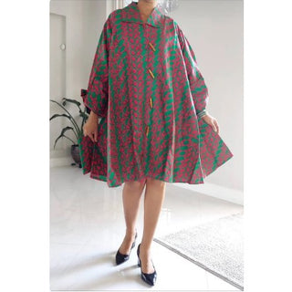 Long Tunic Knee Length Dress / Trench Coat / Blouse One Size Fits M - 2XL