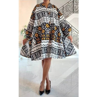 Long Tunic Knee Length Dress / Trench Coat / Blouse One Size Fits M - 2XL