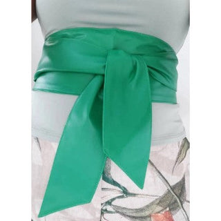 Women's Leather Feel Wrap Belt