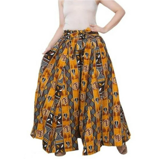 Ankara Style Palazzo Wide Leg Pants and Headwrap Set