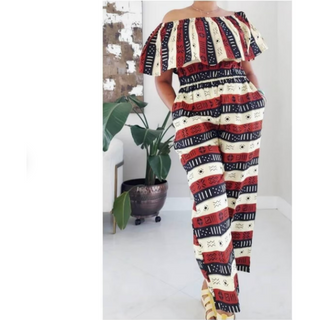 African Print Ankara Style Pants Jumper Jumpsuit Romper