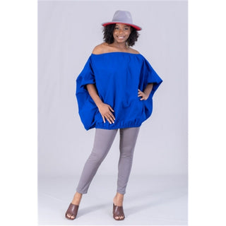 African Print Oversized Bubble Blouse Top / One Size Fits up to 3XL