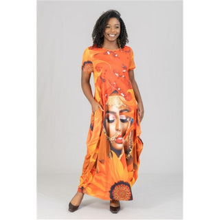 Sunflower Queen Maxi Bubble Dress