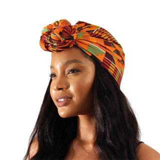 African Kente Print One-Piece Swimsuit with Head wrap / African Print bathing suit / Ankara Swimwear, Vibrant Colored Beachwear