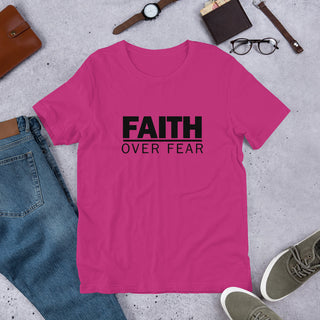 Faith Over Fear Short-Sleeve Unisex T-Shirt