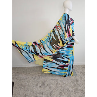 LONG Summer African Chiffon Kimono Kaftan