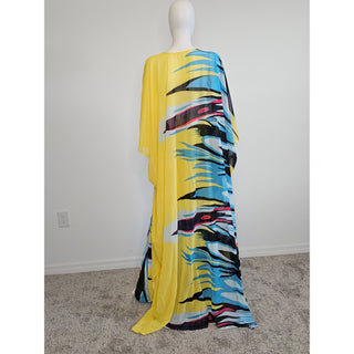 LONG Summer African Chiffon Kimono Kaftan