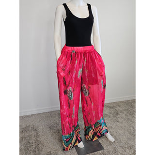 Summer African LONG Chiffon Kimono Two Piece Pant Set Long Abaya + Pants Suits Dress 1