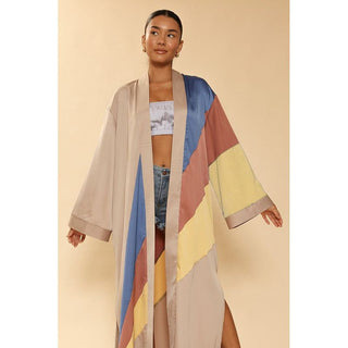 Retro stripe Kimono