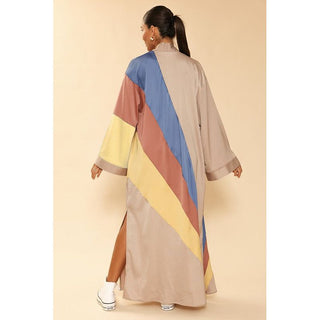 Retro stripe Kimono