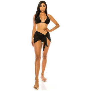 THREE PIECE BIKINI COVER UP SET