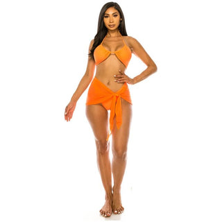 THREE PIECE BIKINI COVER UP SET