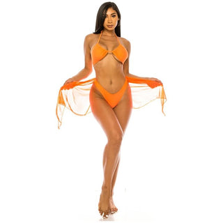 THREE PIECE BIKINI COVER UP SET