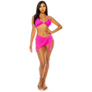 THREE PIECE BIKINI COVER UP SET