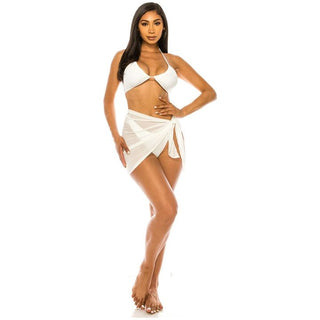 THREE PIECE BIKINI COVER UP SET