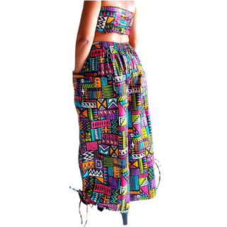 Ankara Print Big Pocket Palazzo Pants