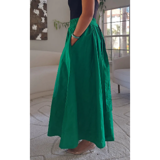 Wrap Blouse Top With Maxi Skirt / One Size Fits up to 3XL