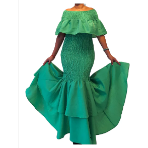 Long Smocked Mermaid Dress