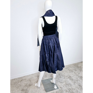 Long Maxi Skirt with matching Sash - Denim / Jean