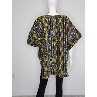 African Ankara Kitenge Print Unisex Oversized Dashiki Top