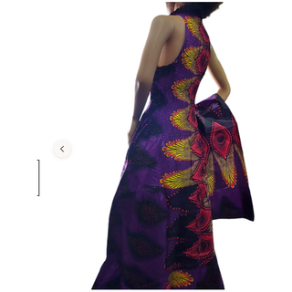 Women Long Smocked Maxi Sundress with Headwrap