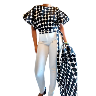 Ankara Printed Crop Top