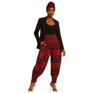 African Ankara Print Harem Palazzo Pants