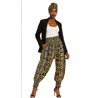 African Ankara Print Harem Palazzo Pants