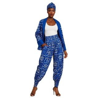 African Ankara Print Harem Palazzo Pants