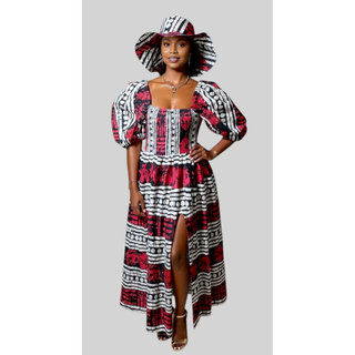 Bold African Ankara Print Maxi Dress