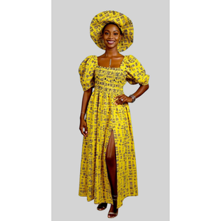 Bold African Ankara Print Maxi Dress