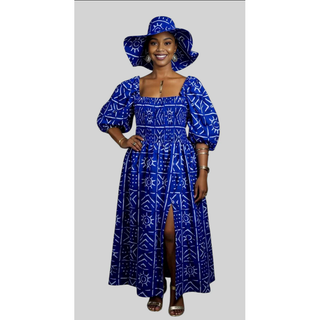Bold African Ankara Print Maxi Dress