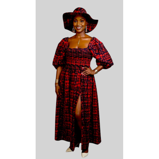 Bold African Ankara Print Maxi Dress