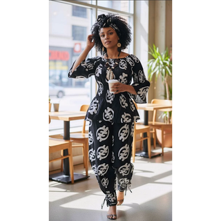 African Print Harem Pants Top Set Gye Name