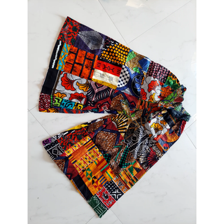 Ankara Print Palazzo Pants Pocketbook Set