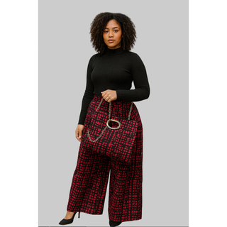 Ankara Print Palazzo Pants Pocketbook Set