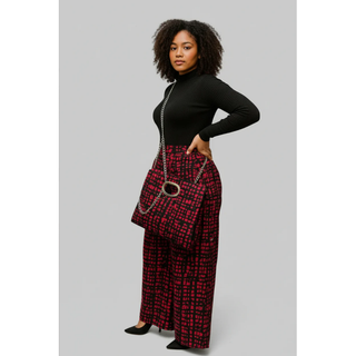 Ankara Print Palazzo Pants Pocketbook Set