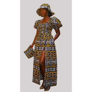 Bold African Ankara Print Maxi Dress
