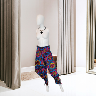 African Print Ankara Style Harem Pants with Sash / Blouse Top Set or Separates