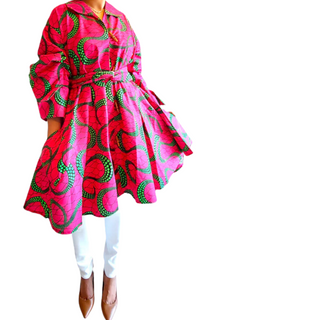 African Ankara Print Dress Blouse