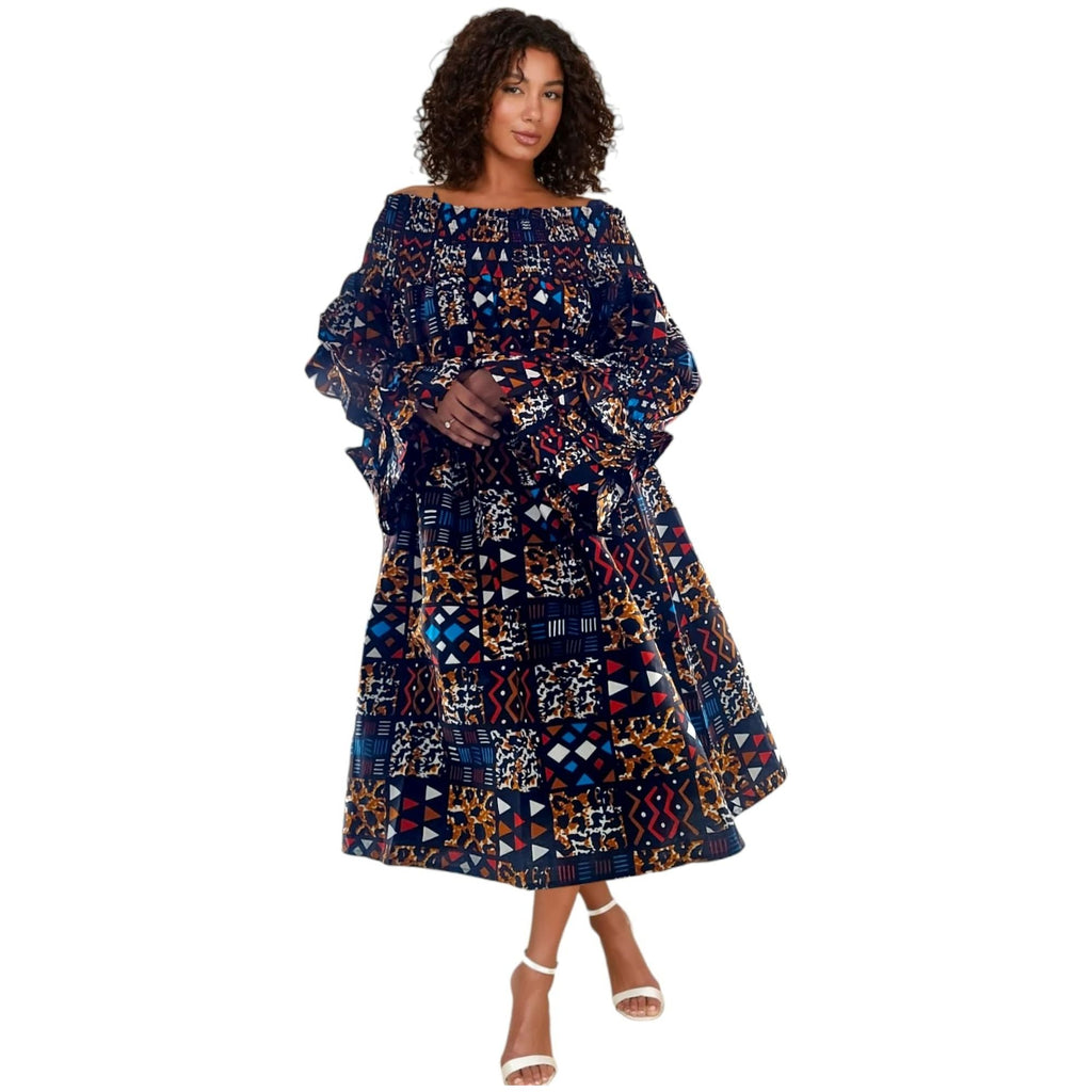 Ankara Midi Dress – Alkebulan Lifestyle