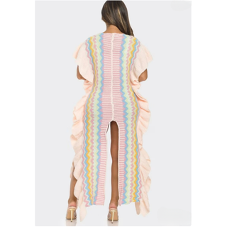 Elegant Cable Knit Casual Knit Duster Long Sweater Dress Winter Maxi Dress
