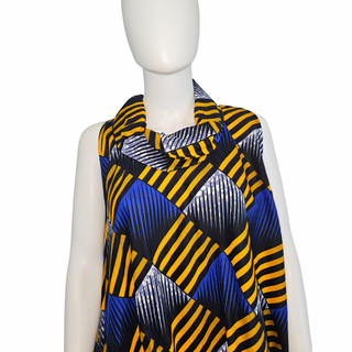 Ankara Print Turtle Neck Midi Dress - Made In Kenya