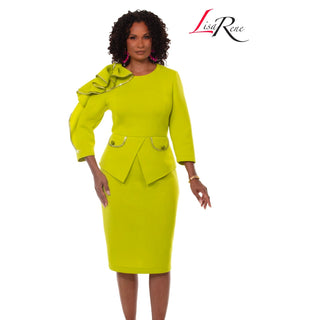 Lisa Rene 3372| Sky Blue Knit Dress & Jacket Set with Pearl & Rhinestone Trim – Spring Knit 2026 - Alkebulan Lifestyle