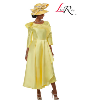 Lisa Rene 3380 Canary Dress – Black Label 2026 Collection - Alkebulan Lifestyle