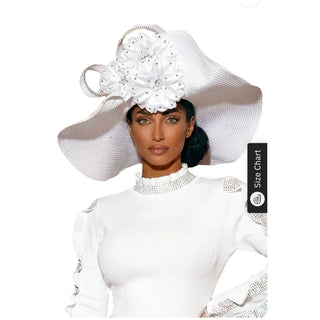 Donna Vinci 13469 | Pure White Knit Dress with Rhinestone Detail – Spring Knit 2026 - Alkebulan Lifestyle